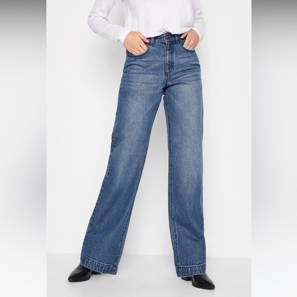 LONG Tall Sally high waist, wide leg jeans. - Picture 12 of 14